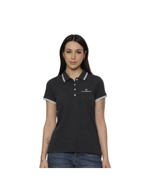 Allen Solly Polo T-shirt Women- Charcoal Grey